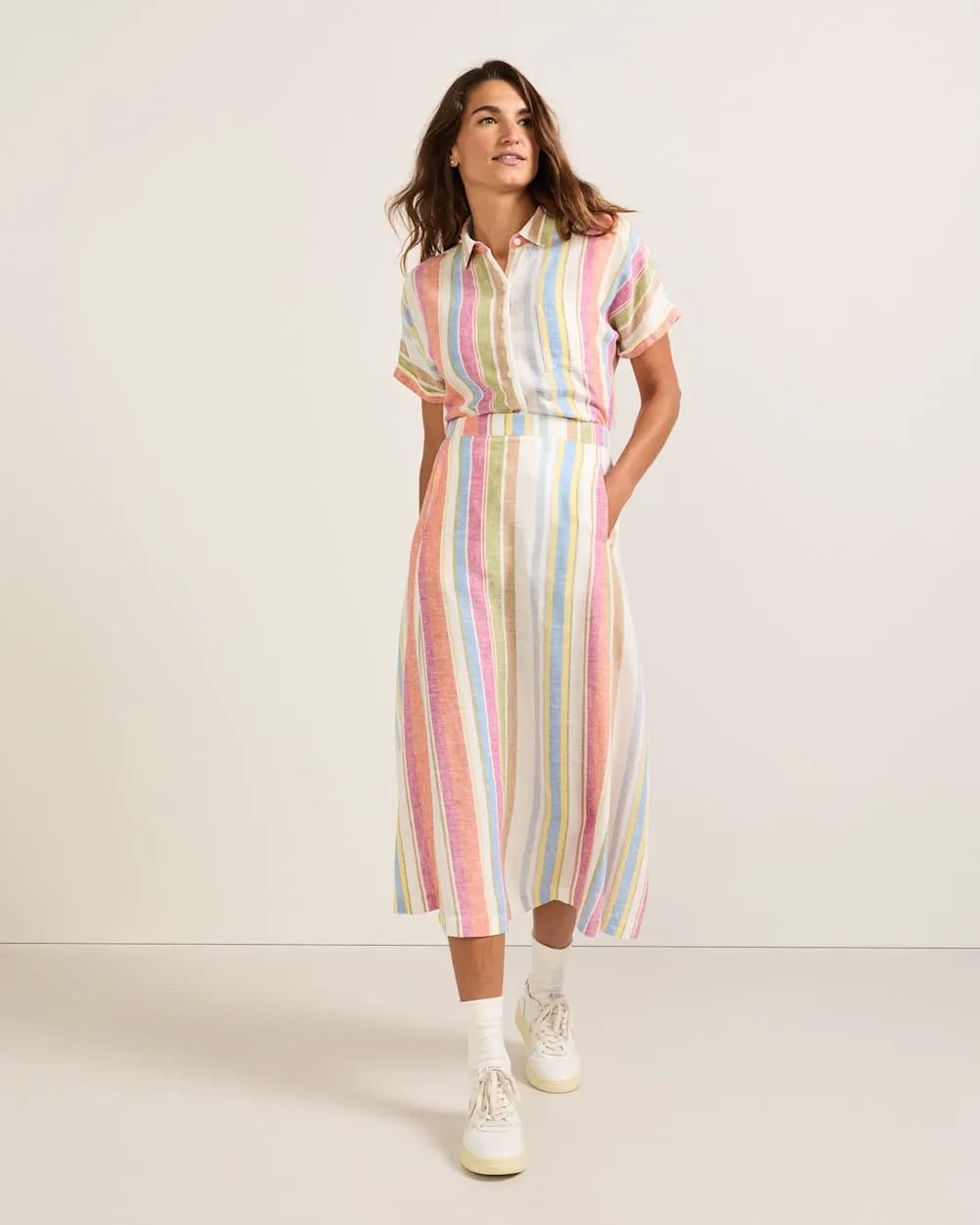 IVORY MULTI STRIPE
