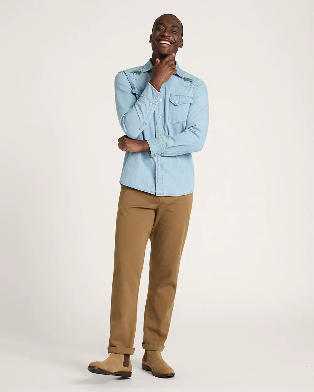 LIGHT BLUE/SALMON