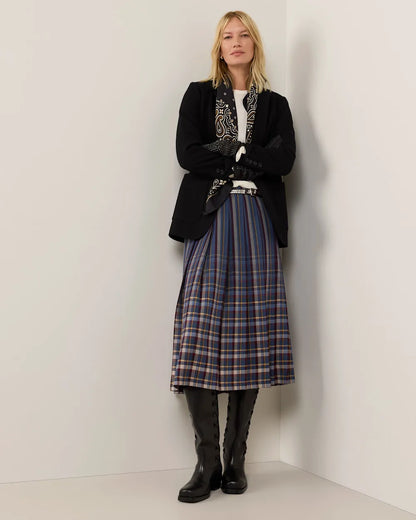 BLUE STRIPE PLAID