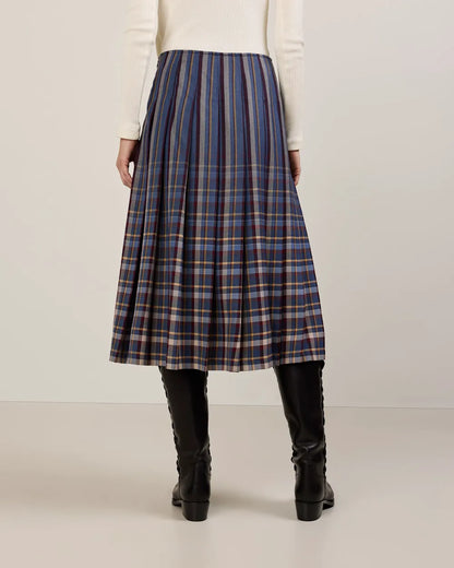 BLUE STRIPE PLAID
