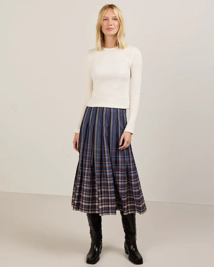 BLUE STRIPE PLAID