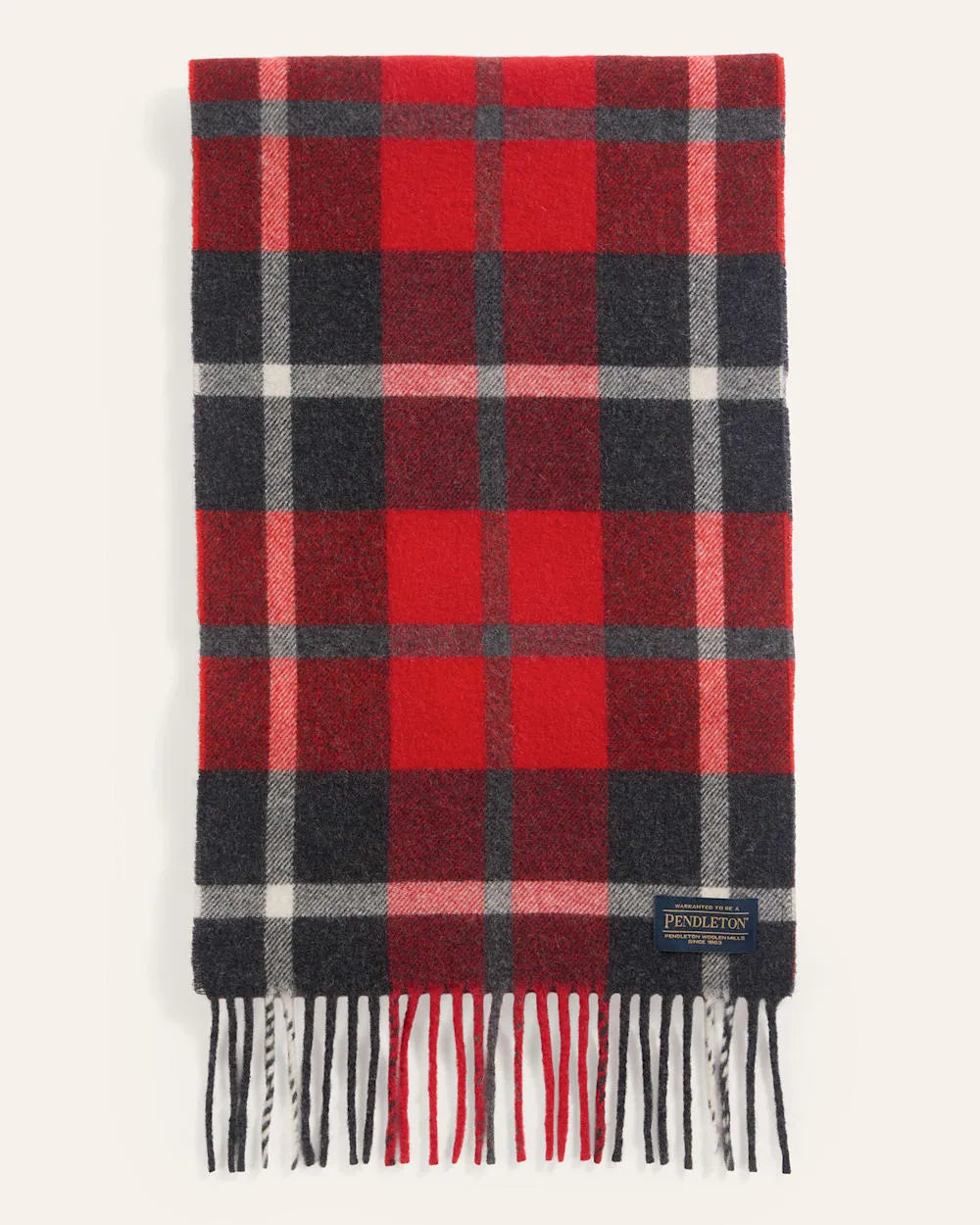RED/CHARCOAL PLAID