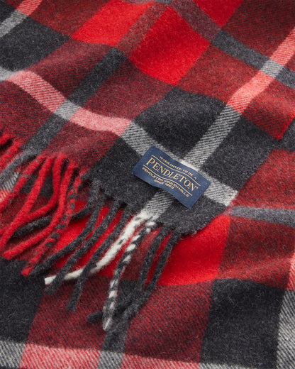 RED/CHARCOAL PLAID