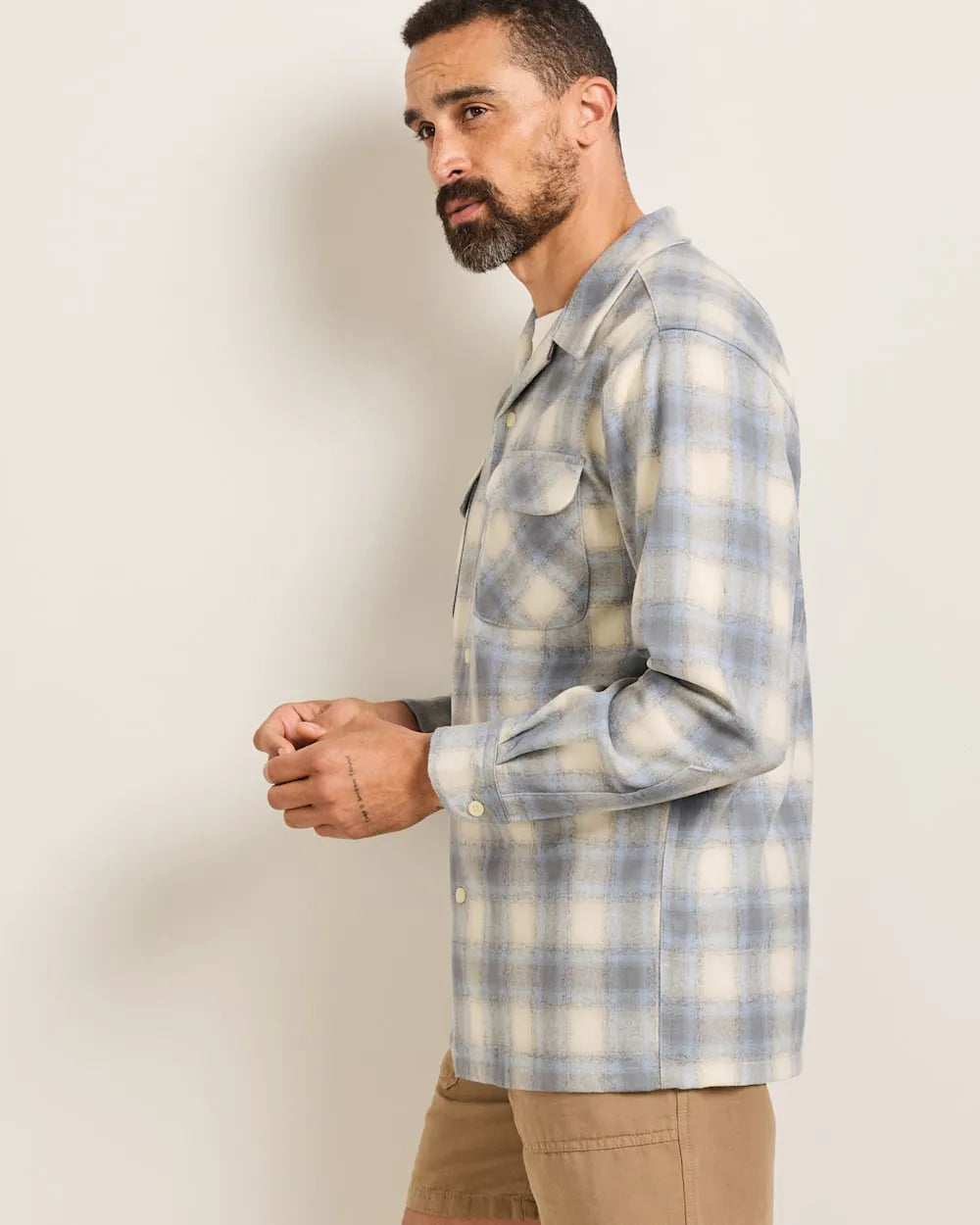 TAN/BLUE/GREY OMBRE