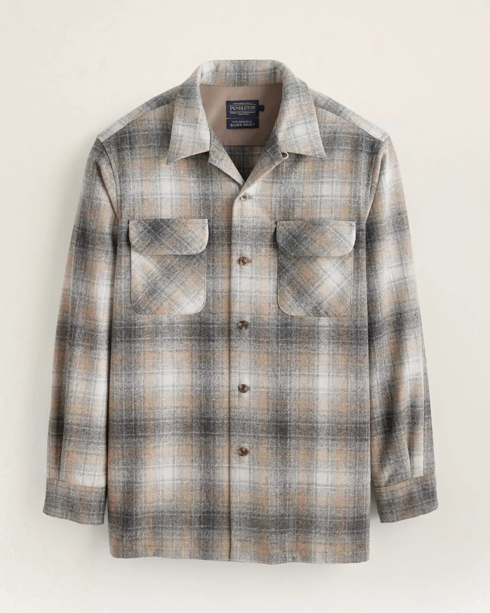 GREY/TAN MIX PLAID