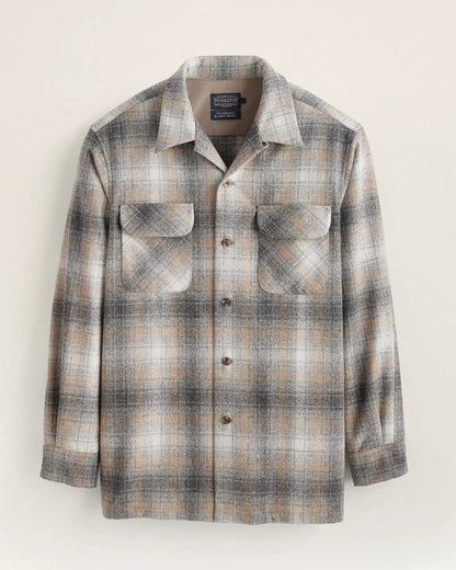 GREY/TAN MIX PLAID