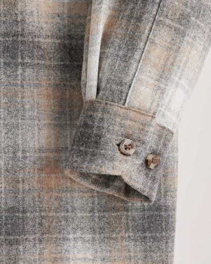 GREY/TAN MIX PLAID
