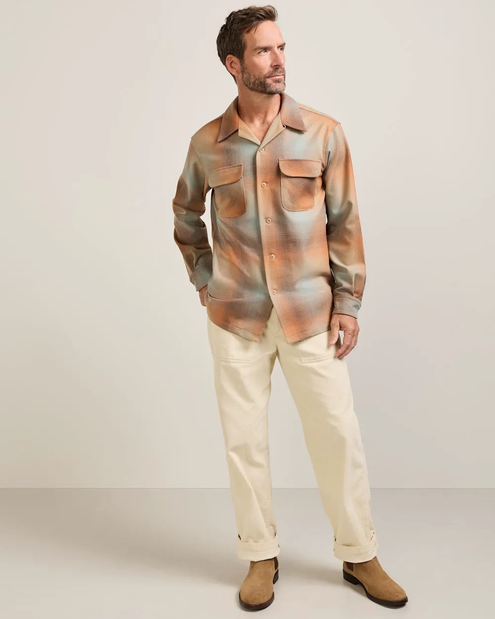 TAN/ORANGE OMBRE