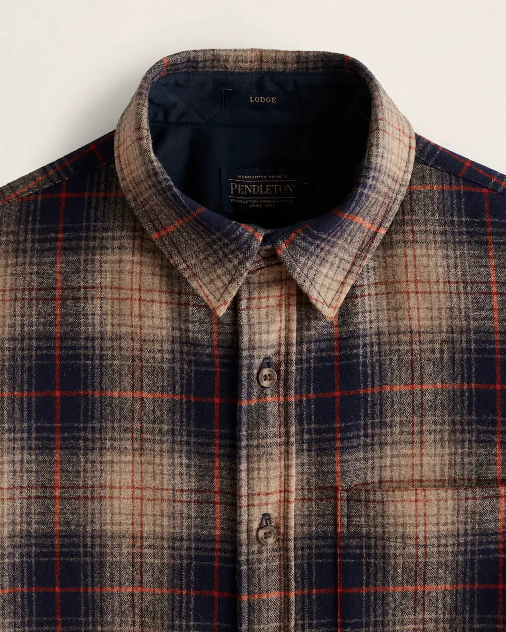 BROWN/NAVY/RED PLAID
