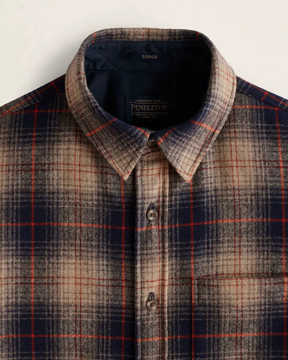 BROWN/NAVY/RED PLAID