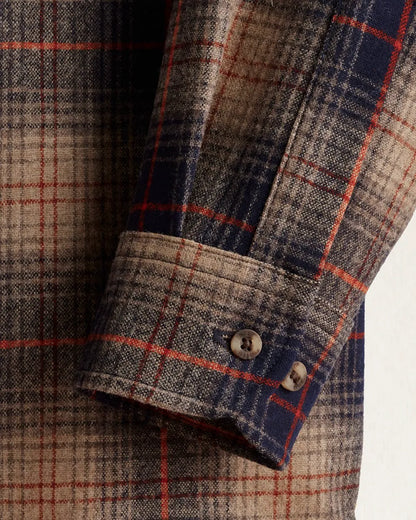 BROWN/NAVY/RED PLAID