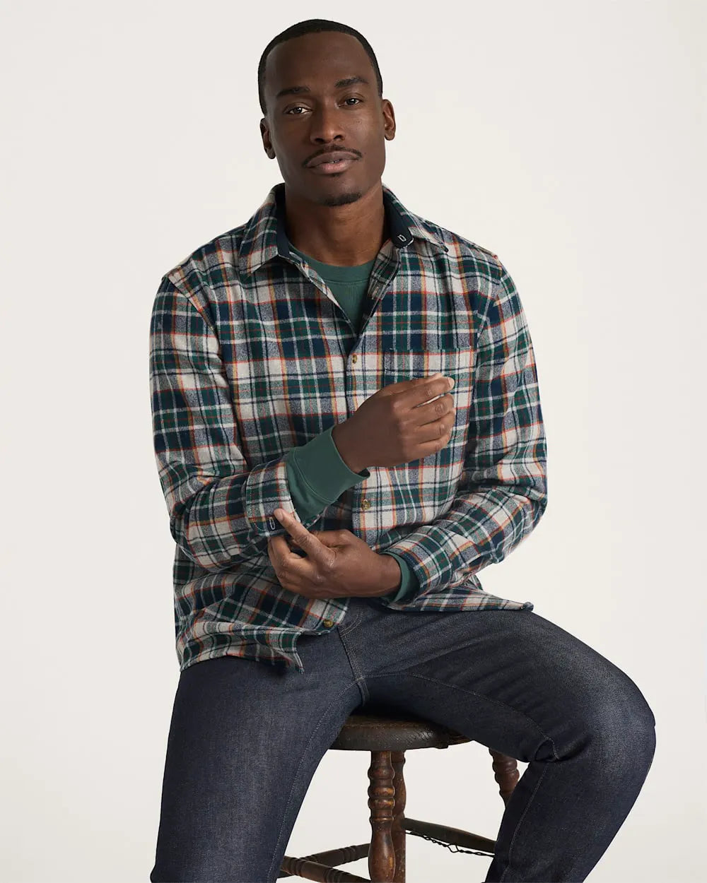 GREEN MULTI PLAID