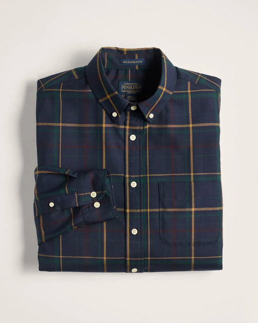 GOLD/NAVY WINDOWPANE