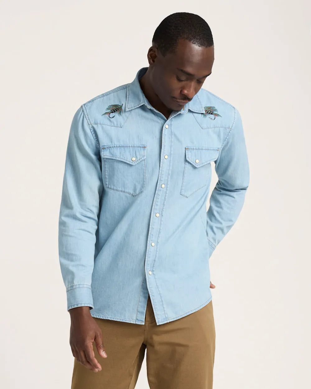 LIGHT BLUE/SALMON