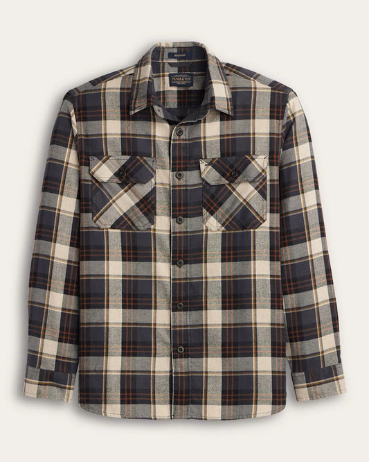 NATURAL CHARCOAL PLAID