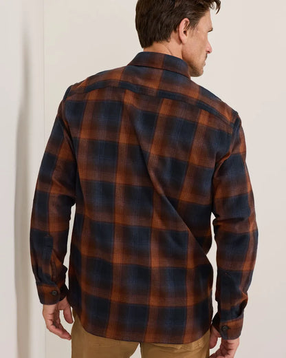 NAVY/BROWN PLAID