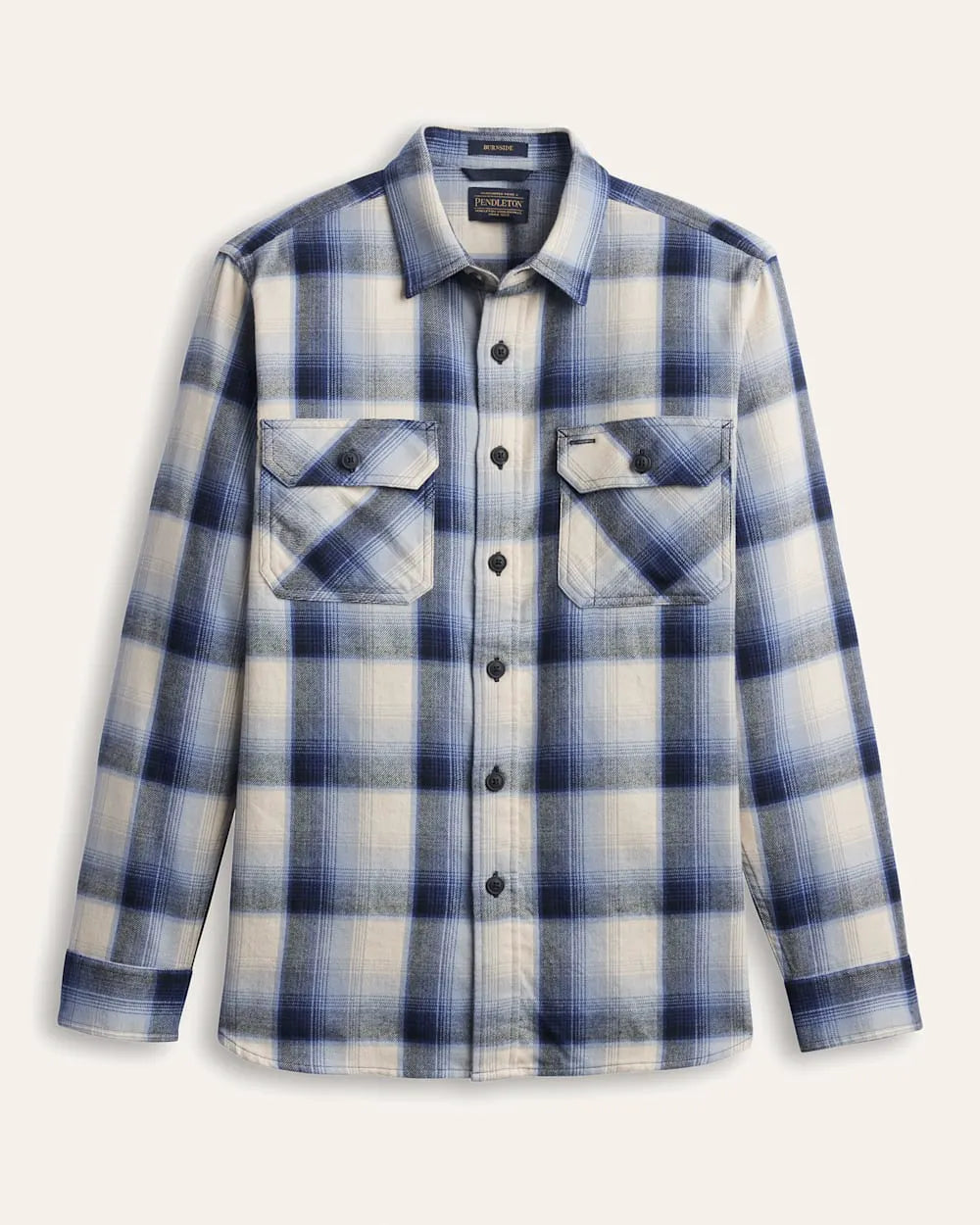 BLUE/ECRU PLAID