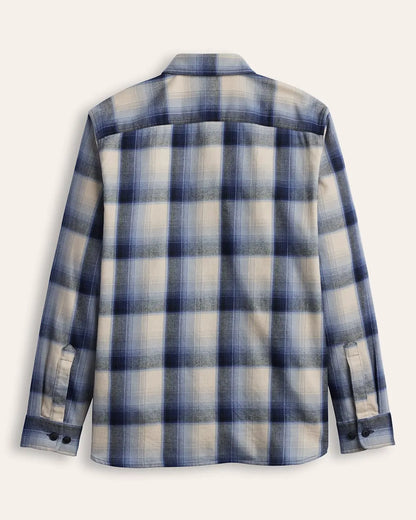 BLUE/ECRU PLAID
