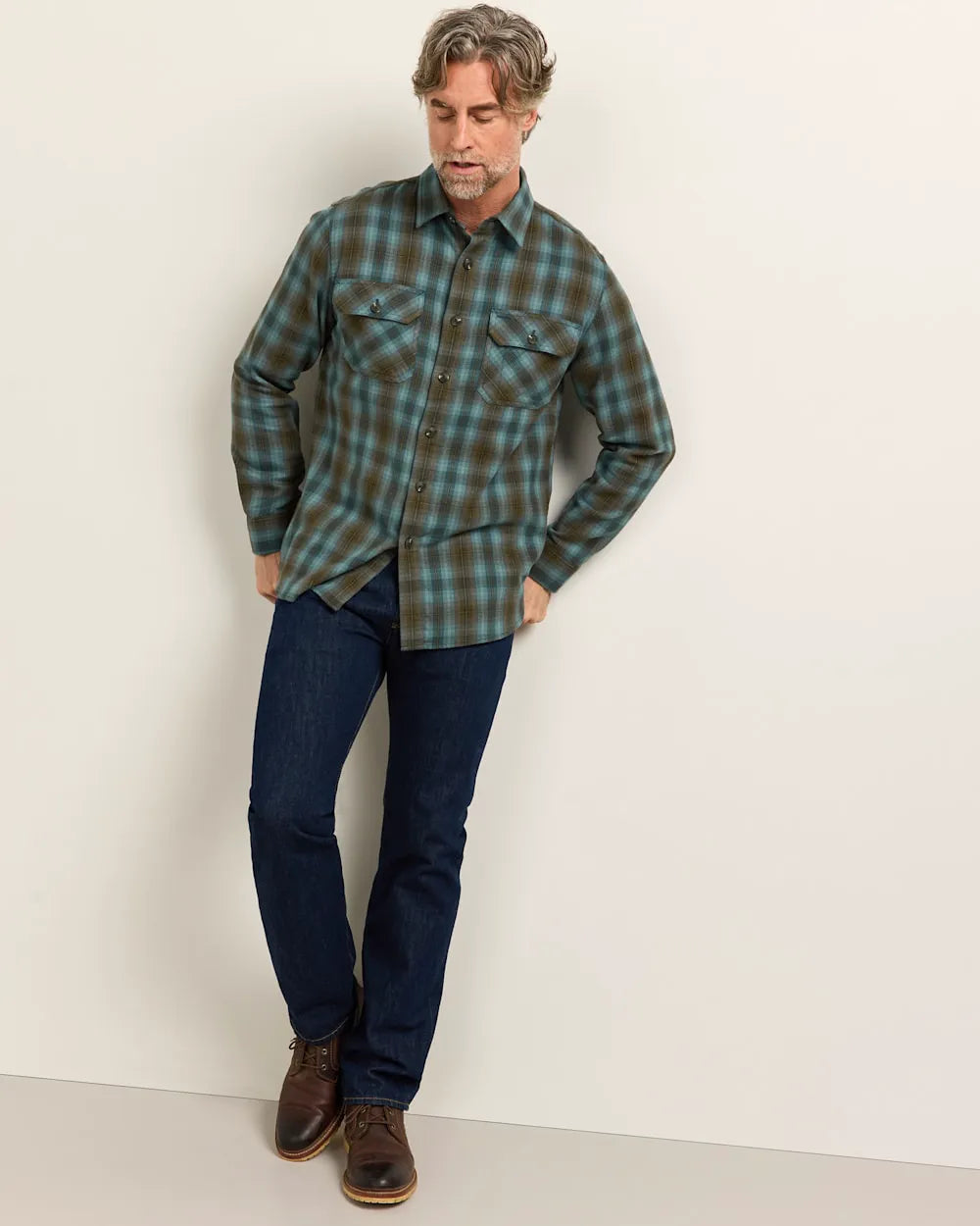 SEA BLUE MULTI PLAID