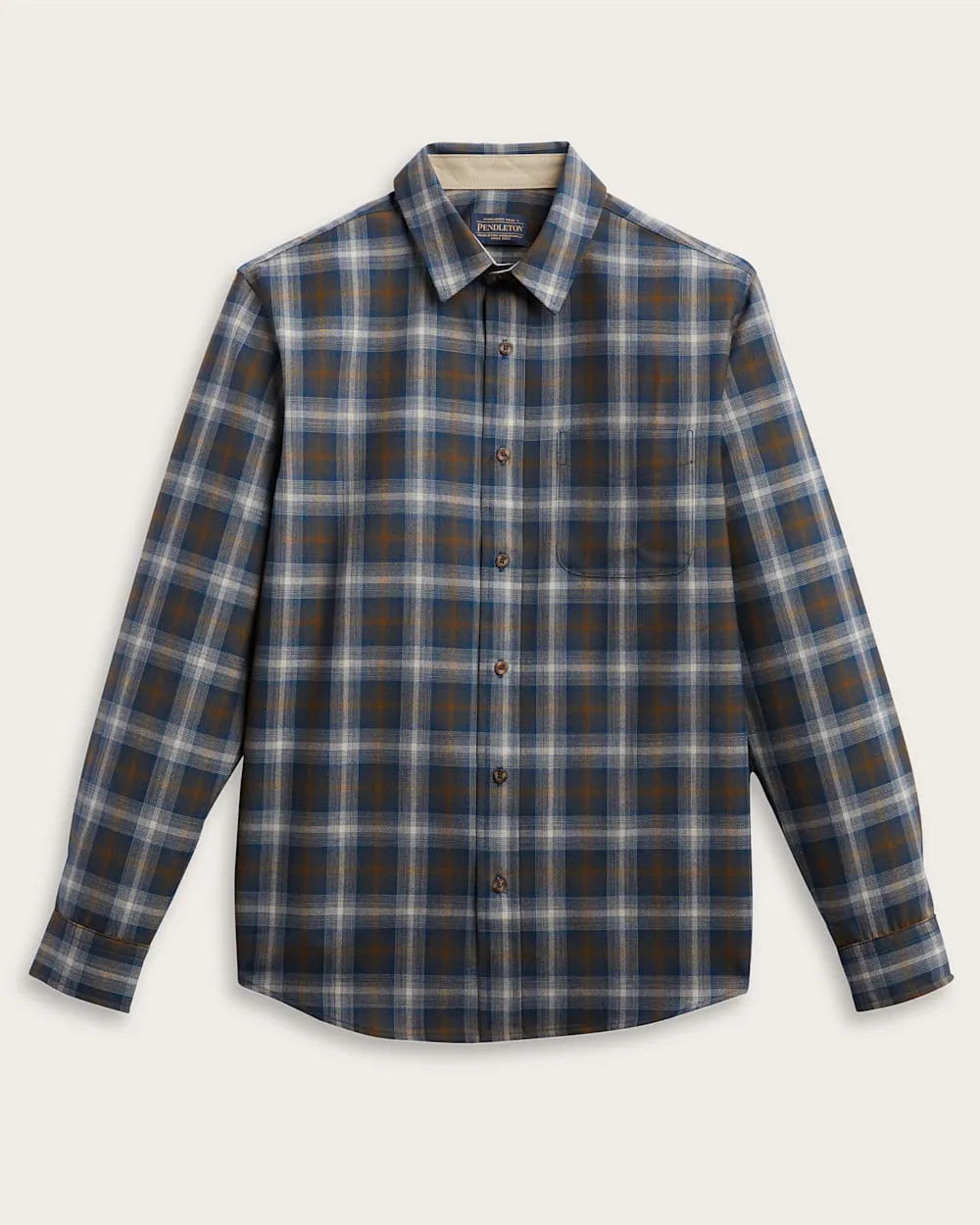 BLUE/BROWN/TAN PLAID