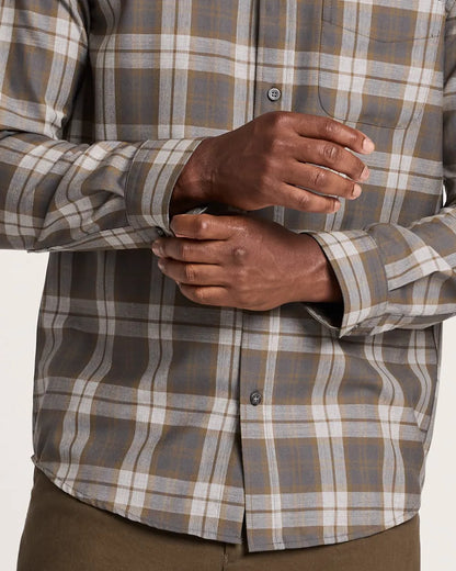 OLIVE/GREY MIX PLAID