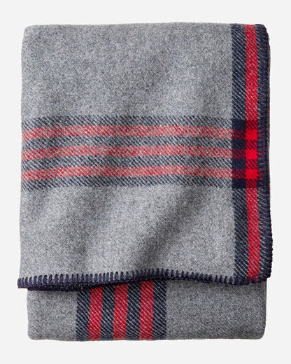 GREY/RED PLAID