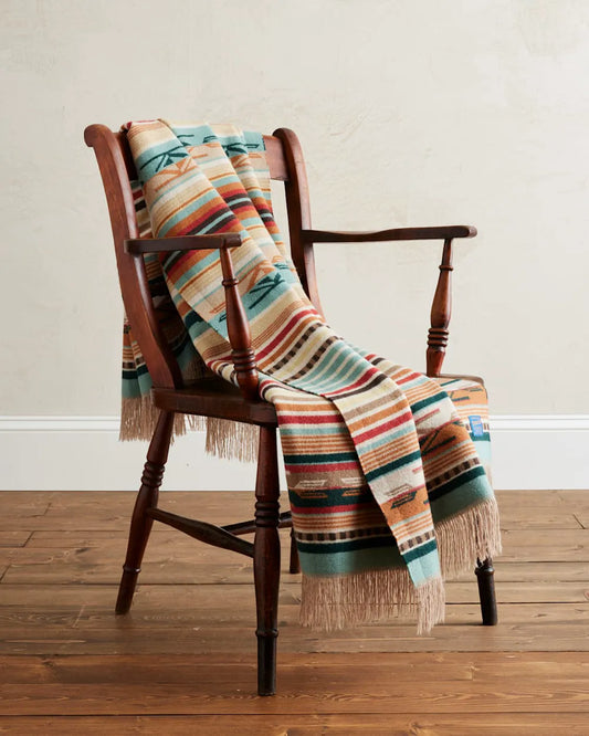 CORAL/AQUA STRIPE