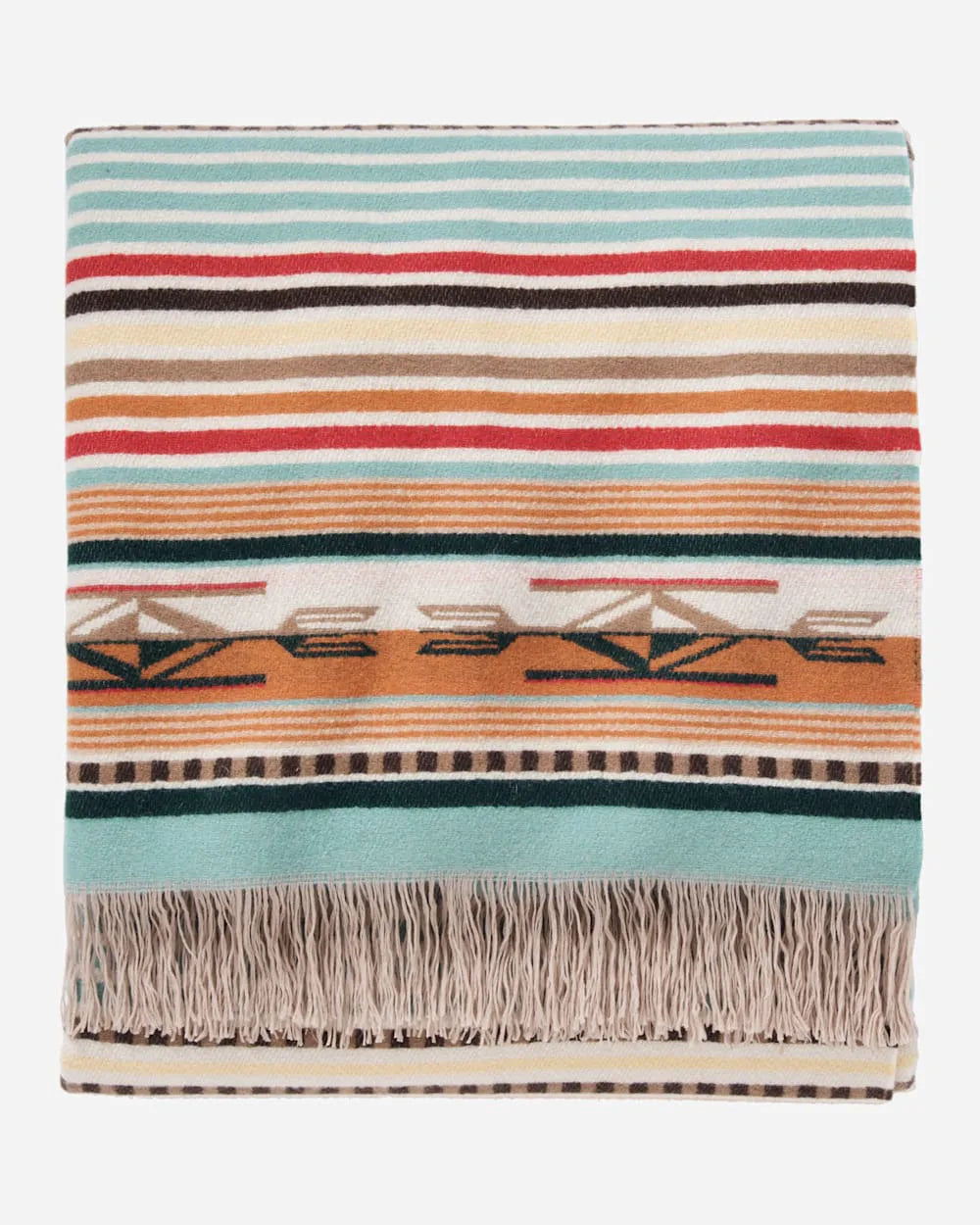 CORAL/AQUA STRIPE