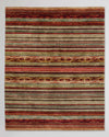 CORAL/NATURAL STRIPE