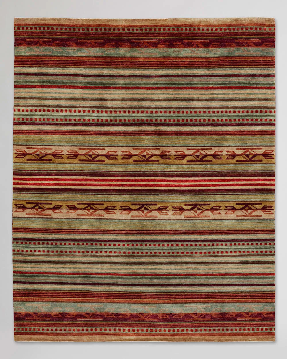 CORAL/NATURAL STRIPE
