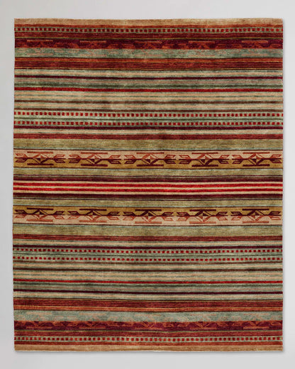 CORAL/NATURAL STRIPE