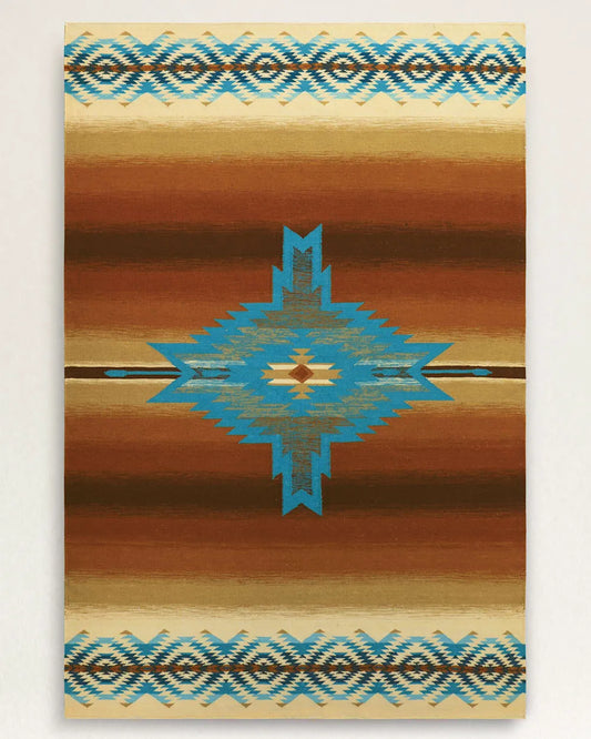 RUST/TURQUOISE